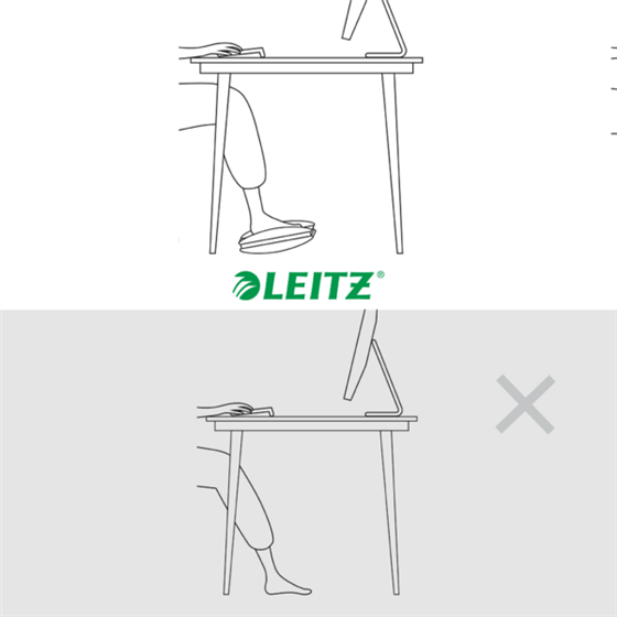 Reposapiés Ajustable Leitz Ergo Gris