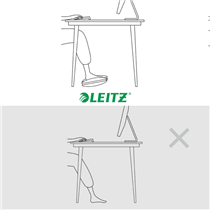 Reposapiés Ajustable Leitz Ergo Gris