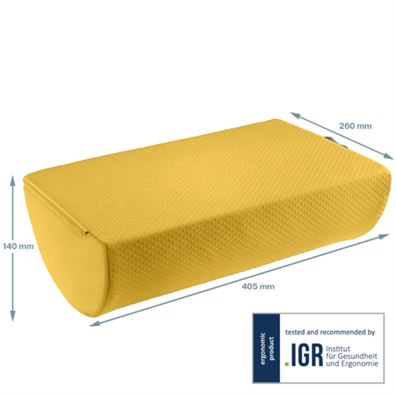 Reposapiés De Escritorio Leitz Ergo Cosy Amarillo Cálido