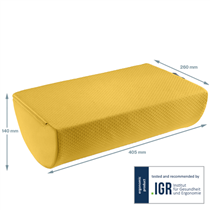 Reposapiés De Escritorio Leitz Ergo Cosy Amarillo Cálido