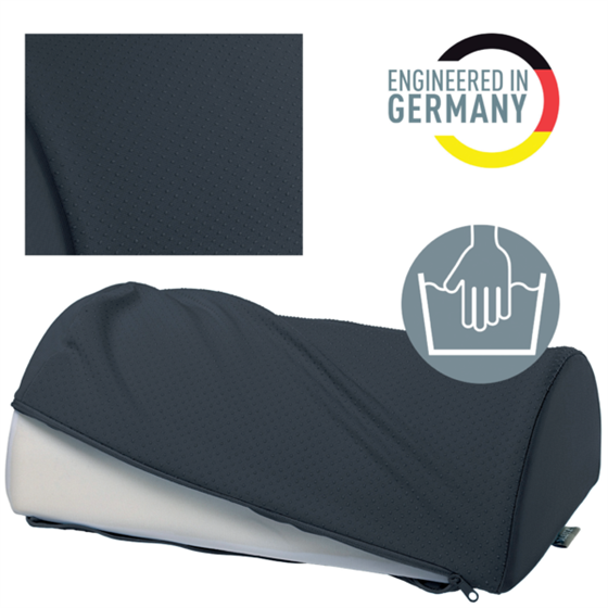 Reposapiés De Escritorio Leitz Ergo Cosy Gris Terciopelo