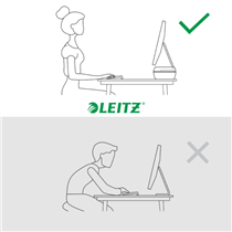 Soporte De Monitor Ajustable Leitz Ergo Gris