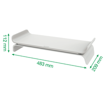 Soporte De Monitor Ajustable Leitz Ergo Gris