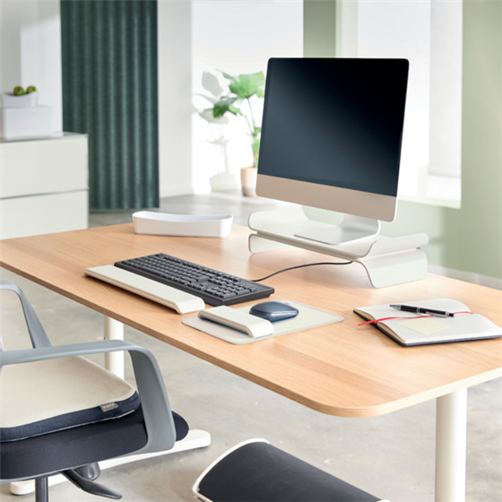 Soporte De Monitor Ajustable Leitz Ergo Gris