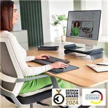 Soporte De Monitor Ajustable Leitz Ergo Gris Oscuro