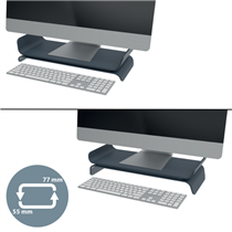 Soporte De Monitor Ajustable Leitz Ergo Gris Oscuro