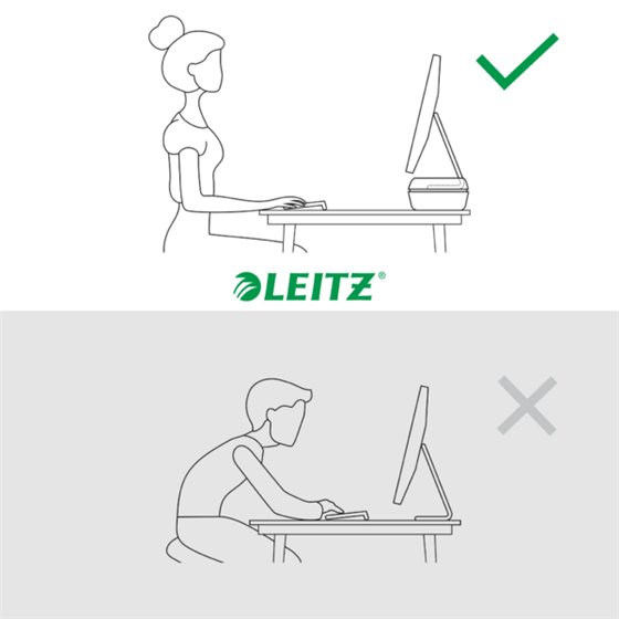 Soporte De Monitor Ajustable Leitz Ergo Gris Oscuro