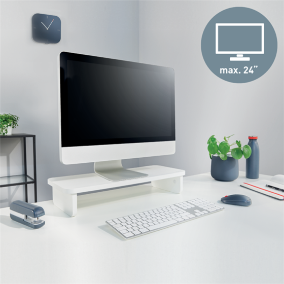 Soporte De Monitor Leitz Ergo Blanco