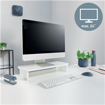 Soporte De Monitor Leitz Ergo Blanco