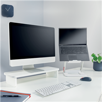 Soporte De Monitor Leitz Ergo Blanco