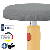 Taburete Leitz Ergo Cosy Active Amarillo Cálido