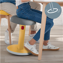 Taburete Leitz Ergo Cosy Active Amarillo Cálido