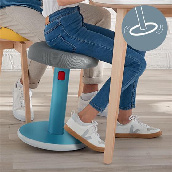 Taburete Leitz Ergo Cosy Active Azul Calma