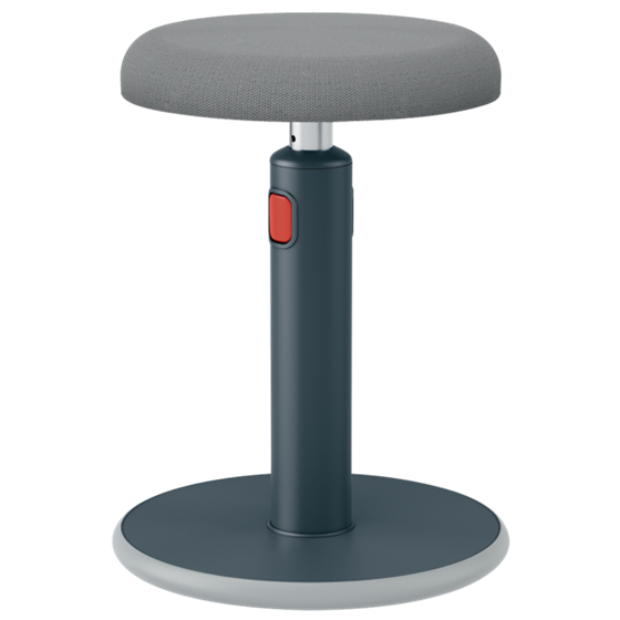 Taburete Leitz Ergo Cosy Active Gris Terciopelo