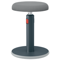 Taburete Leitz Ergo Cosy Active Gris Terciopelo