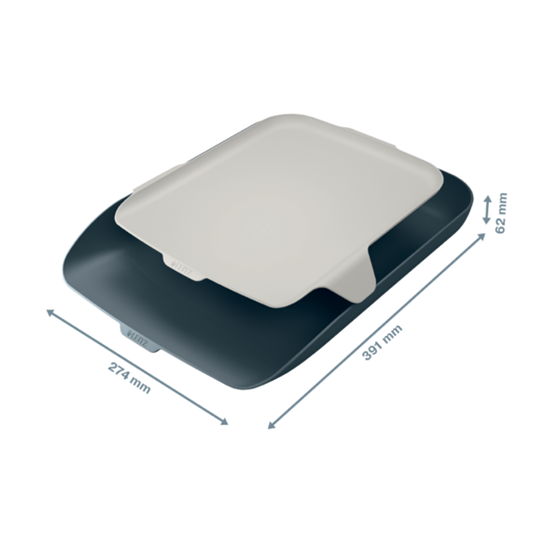 Bandeja de sobremesa Leitz Cosy con organizador Gris terciopelo