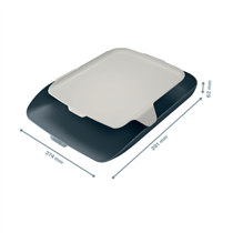 Bandeja de sobremesa Leitz Cosy con organizador Gris terciopelo