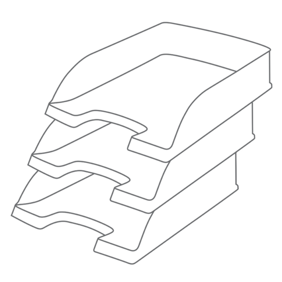 Bandeja porta documentos Leitz Recycle, con compensación de CO2 Negro A4+