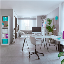 Buc de cajones WOW CUBE de Leitz Púrpura 2x An. x Al. x Pr.: 245 x 34 x 325 mm, 2x 245 x 71 x 325 mm A4 Maxi