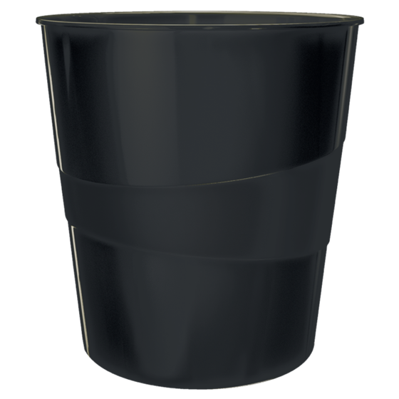 Papelera WOW de Leitz Negro 15 l.