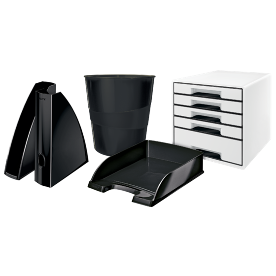 Papelera WOW de Leitz Negro 15 l.