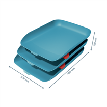 Bandeja de sobremesa Leitz Cosy, Set de 3 Azul calma