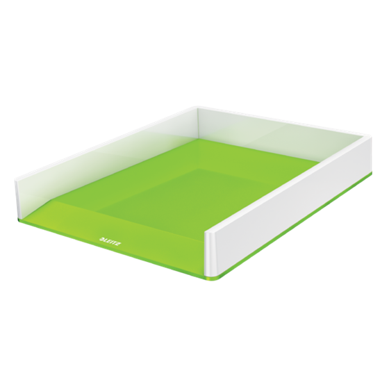 Bandeja de sobremesa WOW de Leitz con combinación dual de color Verde A4