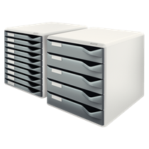Buc de cajones Leitz Form Set Gris oscuro 10 cajones 2,2 cm. A4