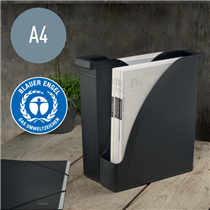 Revistero Leitz Recycle, con CO2 compensado Negro