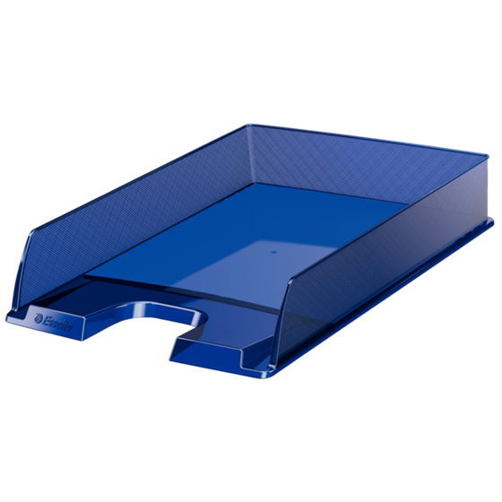 Bandeja portadocumentos Europost de Esselte, transparente Azul marino translúcido