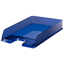 Bandeja portadocumentos Europost de Esselte, transparente Azul marino translúcido