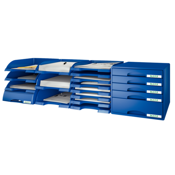 Bandeja portadocumentos Plus de Leitz, Jumbo Gris A4