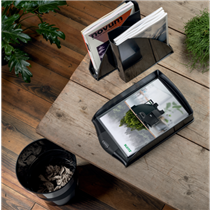 Papelera Leitz Recycle, con compensación de CO2 Negro 15 l.