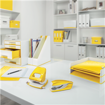 Revistero WOW de Leitz con combinación dual de color Amarillo