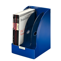 Revistero Plus de Leitz, Jumbo Azul A4 205 mm.