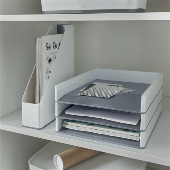 Revistero WOW de Leitz con combinación dual de color Blanco