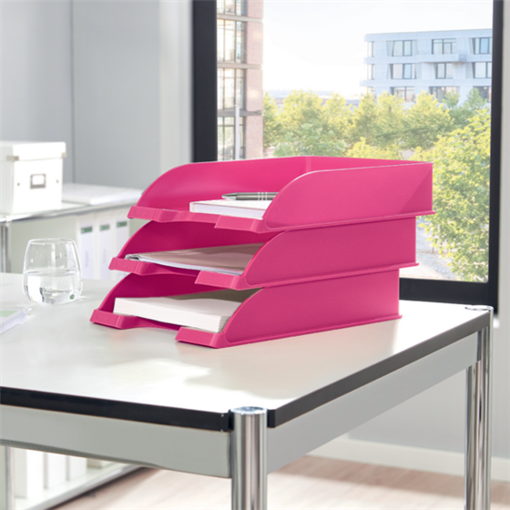 Bandeja portadocumentos WOW de Leitz Fucsia A4
