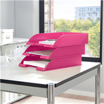 Bandeja portadocumentos WOW de Leitz Fucsia A4