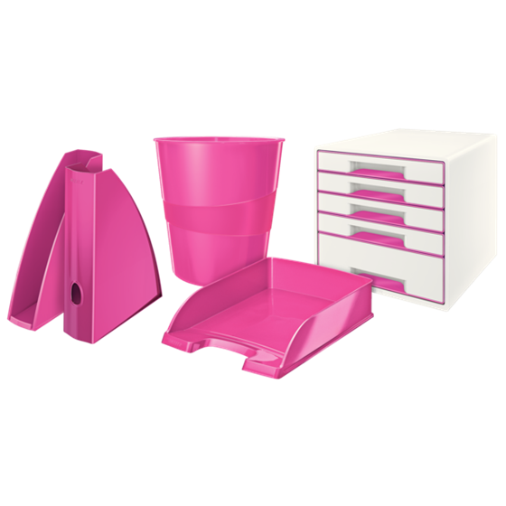 Bandeja portadocumentos WOW de Leitz Fucsia A4