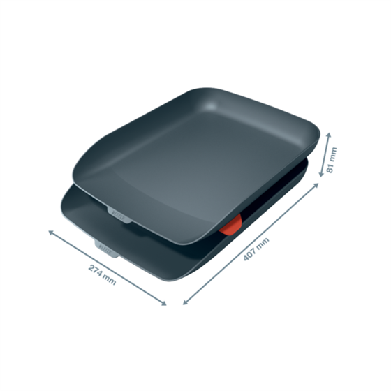 Bandeja de sobremesa Leitz Cosy, Set de 2 Gris terciopelo