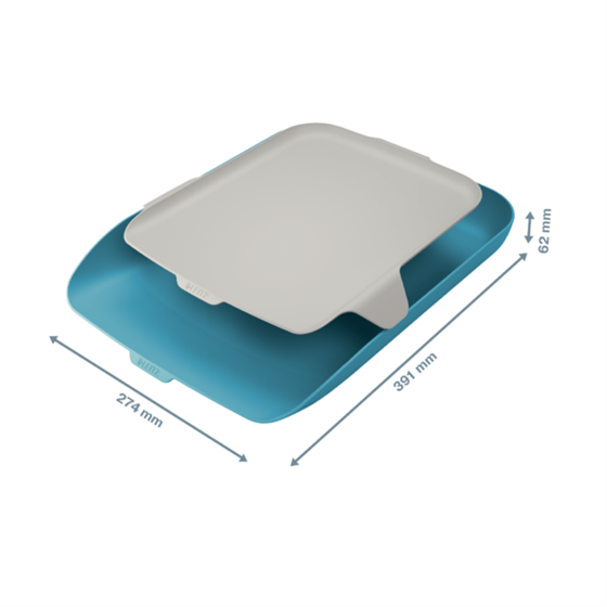 Bandeja de sobremesa Leitz Cosy con organizador Azul calma