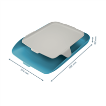 Bandeja de sobremesa Leitz Cosy con organizador Azul calma