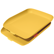 Bandeja de sobremesa Leitz Cosy, Set de 2 Amarillo cálido