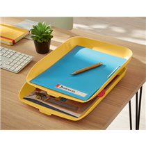 Bandeja de sobremesa Leitz Cosy, Set de 2 Amarillo cálido