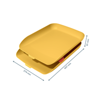 Bandeja de sobremesa Leitz Cosy, Set de 2 Amarillo cálido