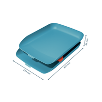Bandeja de sobremesa Leitz Cosy, Set de 2 Azul calma
