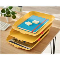 Bandeja de sobremesa Leitz Cosy, Set de 3 Amarillo cálido