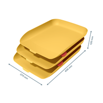 Bandeja de sobremesa Leitz Cosy, Set de 3 Amarillo cálido