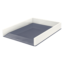 Bandeja de sobremesa WOW de Leitz con combinación dual de color Blanco A4