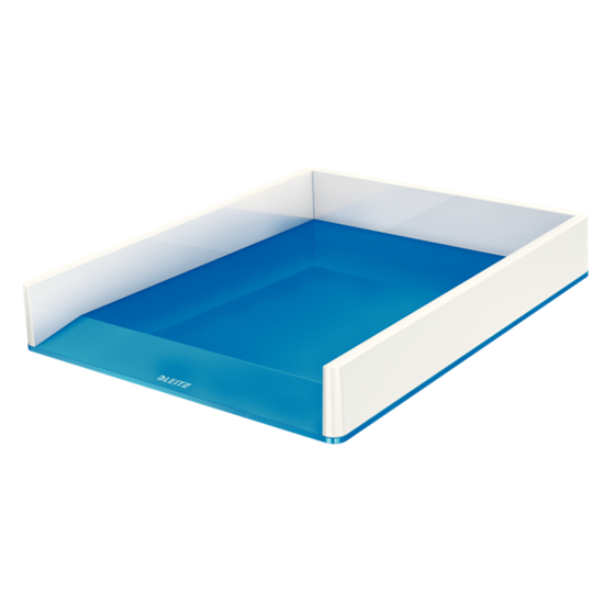 Bandeja de sobremesa WOW de Leitz con combinación dual de color Azul A4
